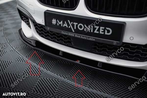 Prelungire lip bara fata Bmw Seria 7 G11 G12 M Pachet 2015-2018 Maxton - 3