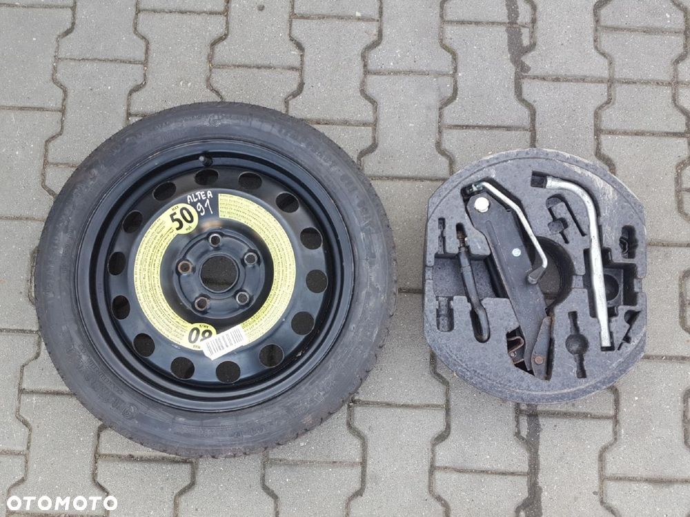 SEAT ALTEA LEON II A3 8P KOŁO DOJAZDOWE 16 5X112 LEWAREK - 1