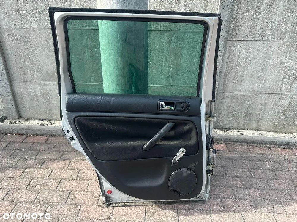 drzwi tylne lewe tył kompletne vw passat b5 lift kombi 2001-2005 srebrny met. - 4