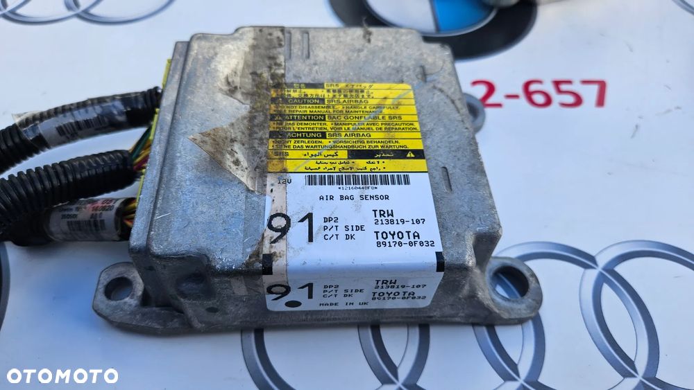 TOYOTA COROLLA VERSO II 2 2004- Poduszka powietrza kierowcy pasażera Kolanówka Airbag Pasy bezpieczeństwa prawy lewy Sterownik airbag EUROPA - 2