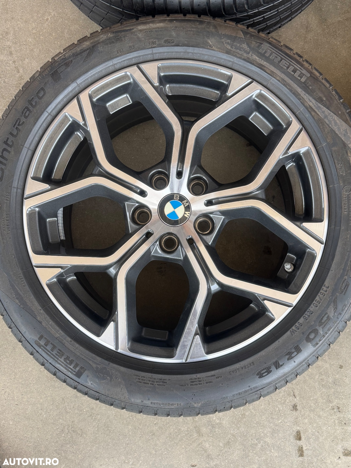 Vând jante originale BMW X1-X2 pe 18” cu anvelope de vară ca noi - 2