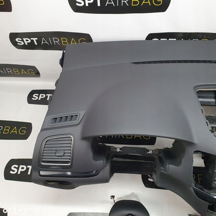 VW SHARAN LIFT DESKA ROZDZIELCZA KONSOLA KOKPIT PULPIT PODUSZKI AIRBAG AIR BAG PASY KIT SET - 2
