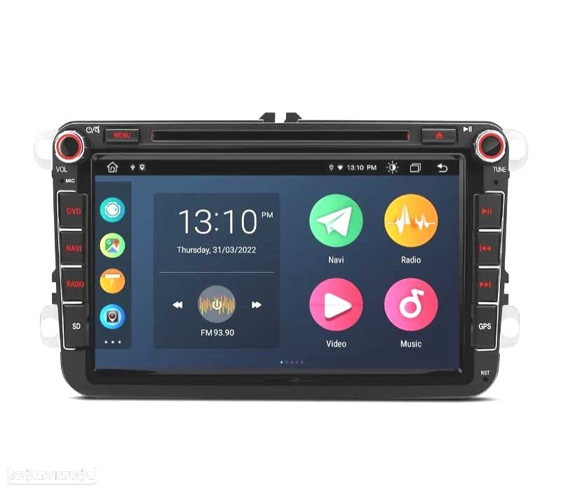 AUTO RADIO GPS ANDROID 12 PARA VOLKSWAGEN VW GOLF POLO PASSAT CADDY TOURAN USB GPS TACTIL HD - 10