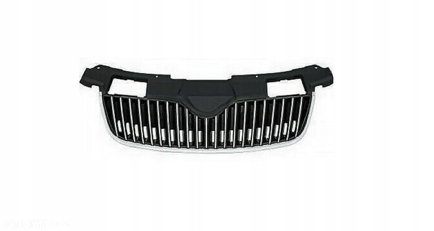 Skoda Fabia 10 - 15 Grill / Atrapa chłodnicy chrom tunning - 1