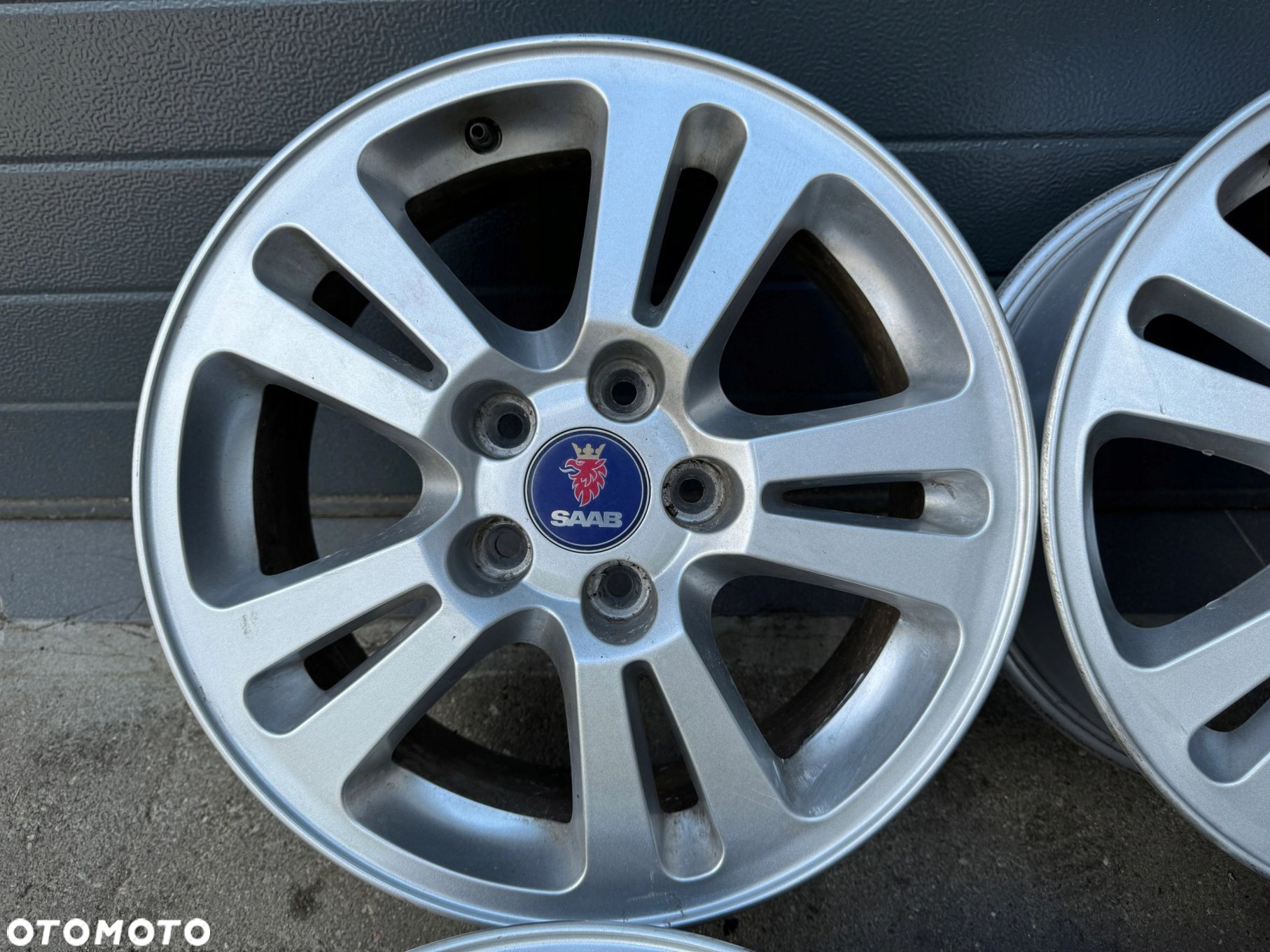 Alu felgi KOMPLET SAAB 9-3 9-5 16 6.5J ET 41 5X110 ORYGINAŁ 4szt PROSTE - 9