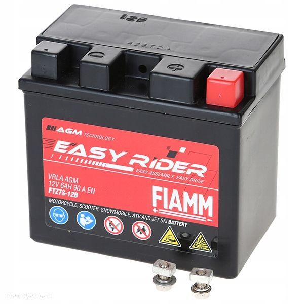 Akumulator Fiamm Easy Rider FTZ7S-BS 6Ah 90A 11370105 YTZ7S-12B-F - 5