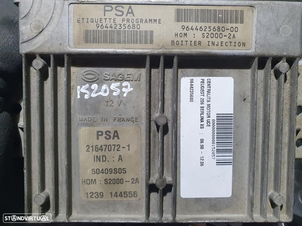 CENTRALINA MOTOR UCE PEUGEOT 206 FASTBACK 2003 - 1