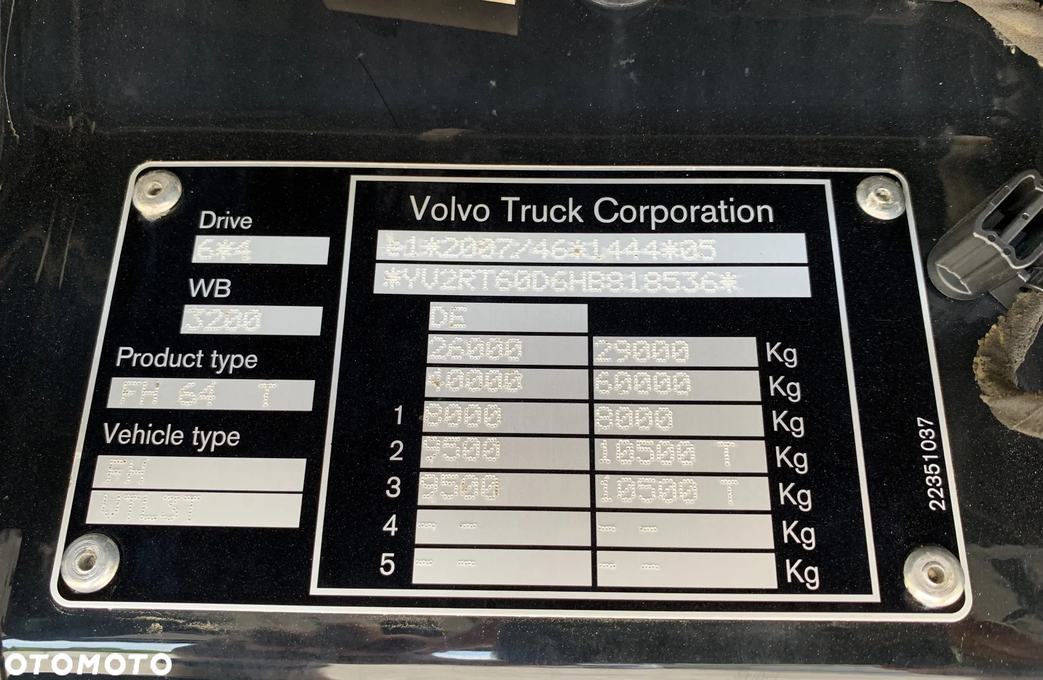Volvo FH 540, 6x4, DMC 60T, - 40