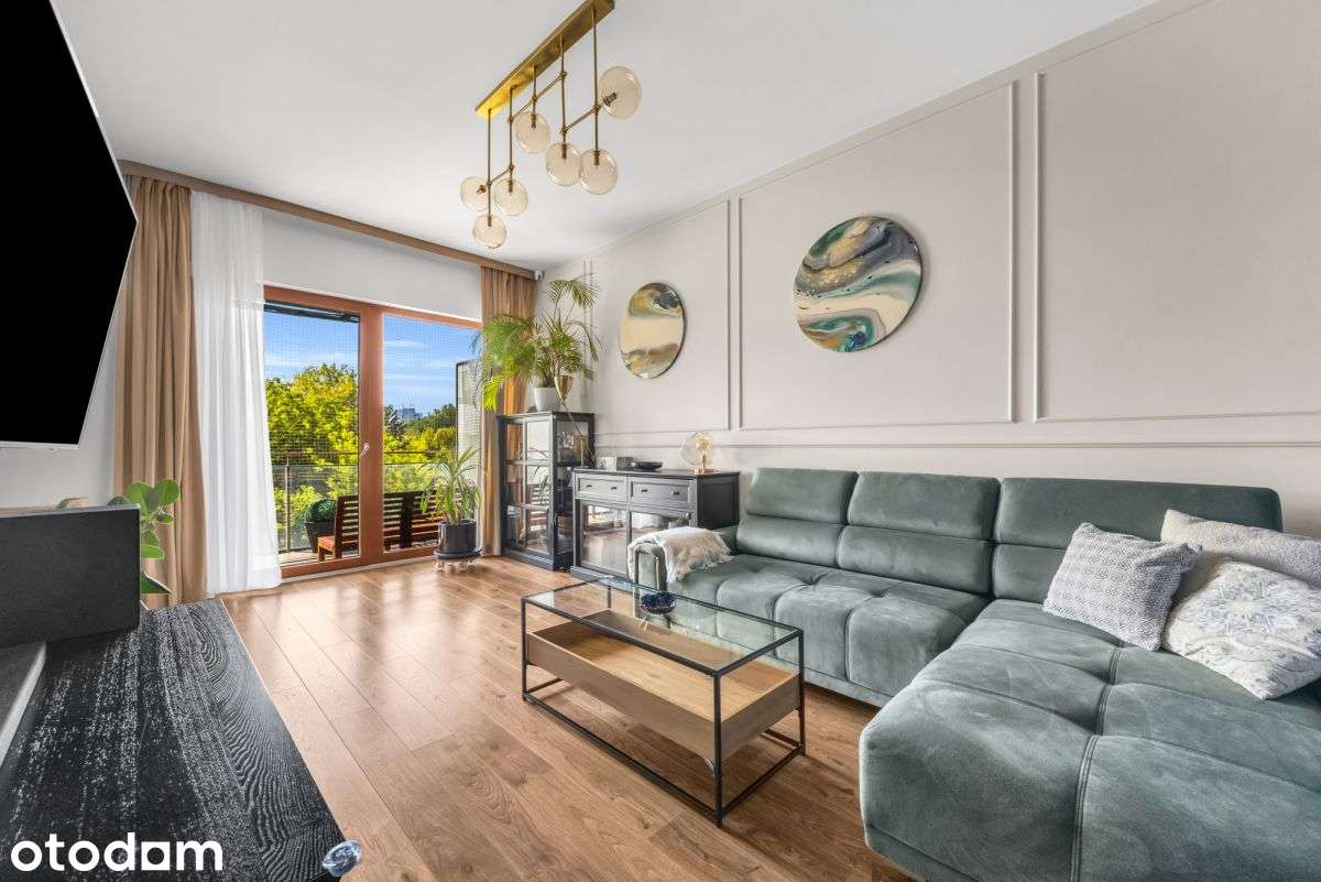 73 m² | 3 pokoje | wysokie wnętrze | Green Mokotów