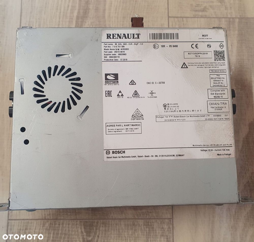 radio moduł clio iv lift captur ii talisman