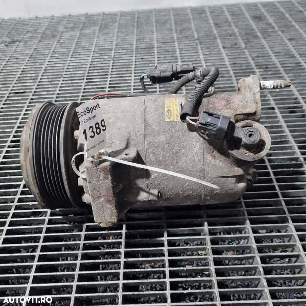 Compresor clima Ford EcoSport II 1.0 EcoBoost 2013 - 2017 125CP M1JC M1JJ M1JU (1389) ... - 2
