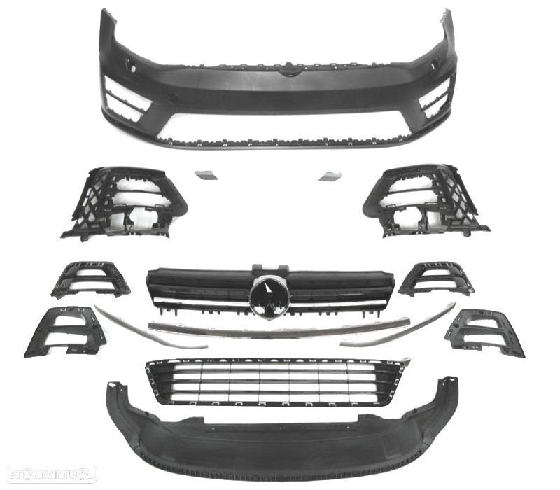 PARA-CHOQUES FRONTAL VOLKSWAGEN VW GOLF 7 12-17 LOOK R PDC - 4