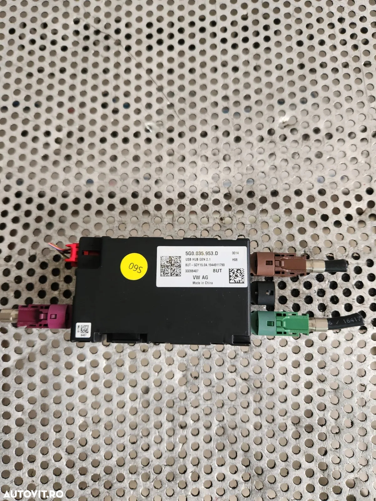 Modul Control USB Vw Seat Skoda An 2018-2019-2020-2021-2022-2023 Cod 5QD Superb Octavia T-Roc T-Cro - 3