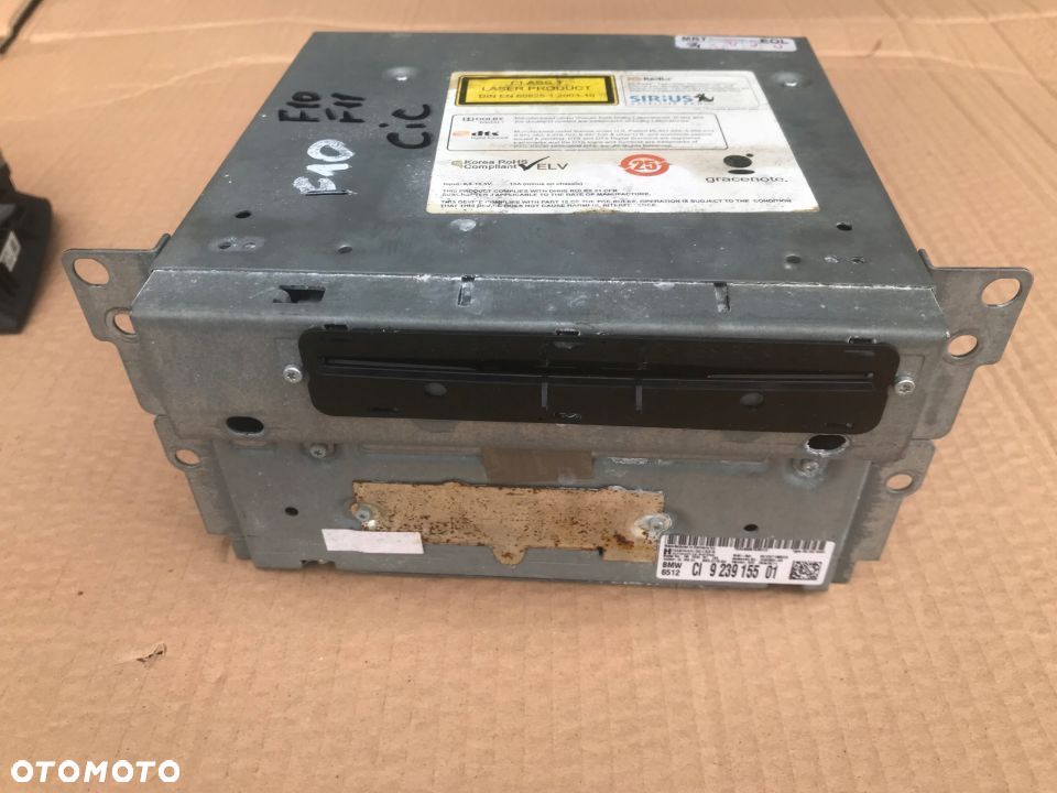 Radio BMW 5 F10 F11 CIC wyświetlacz panel ekran GPS nawigacja komplet 923915501 9243897 - 12