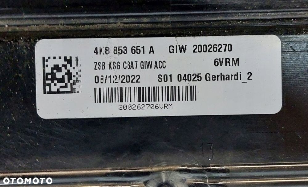 atrapa grill audi a7 ii c8 18r 4k8853651a - 14