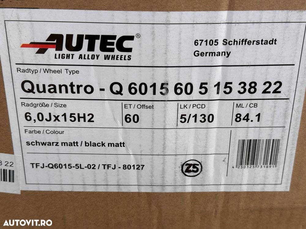 Vând jante Mercedes sprinter pe 15” aliaj noi - 7
