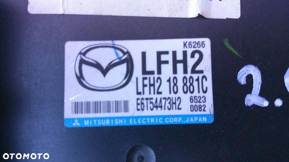 MAZDA 6 2.0 16V SILNIK LF IMMO ZESTAW STARTOWY LFH218881C - 10