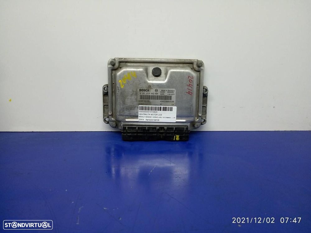CENTRALINA MOTOR UCE RENAULT MEGANE SCENIC 2002 -8200199726 - 4