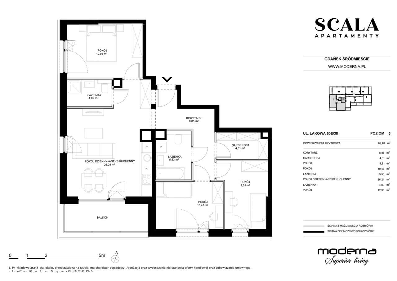 4-pokojowe mieszkanie 82m2 + balkon Bezpośrednio - Pełny obrazek: 2/23