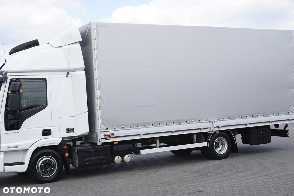 Iveco EUROCARGO / 75 - 190 / ACC / E 6 / BURTO-PLANDEKA / 16 PALET - 15