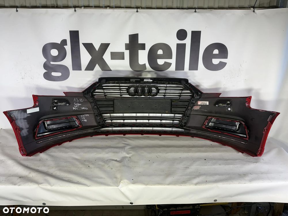 Audi A3 8V 8V5 Lift Sedan Zderzak Przód Przedni Sprysk PDC LZ3M 8V5807437P - 10