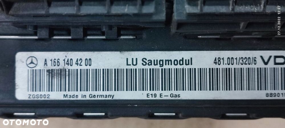 MERCEDES A KLASA W168 KOMPUTER STEROWNIK SILNIKA 1.9 B - 4