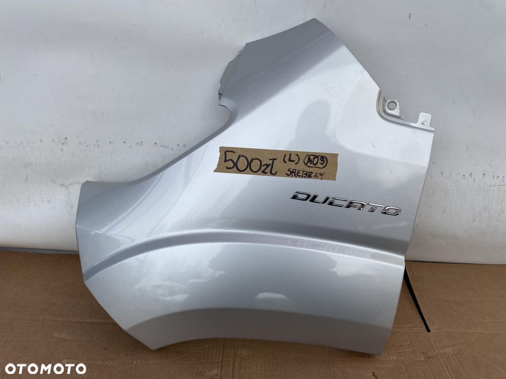 DUCATO BOXER JUMPER 14- BŁOTNIK PRZEDNI LEWY PRZÓD SREBRNY - 1