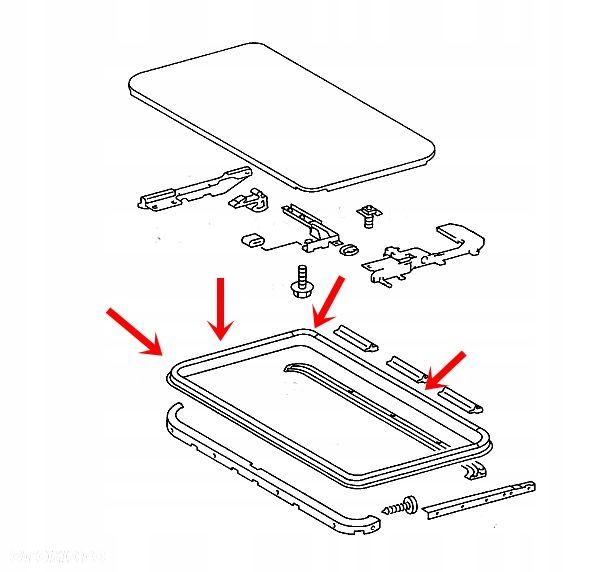 USZCZELKA MERCEDES W140 W126 SZYBERDACH DACH - 3