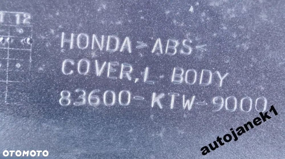 Owiewka lewa tył Honda SH300 06-10 83600-KTW-9000 - 3