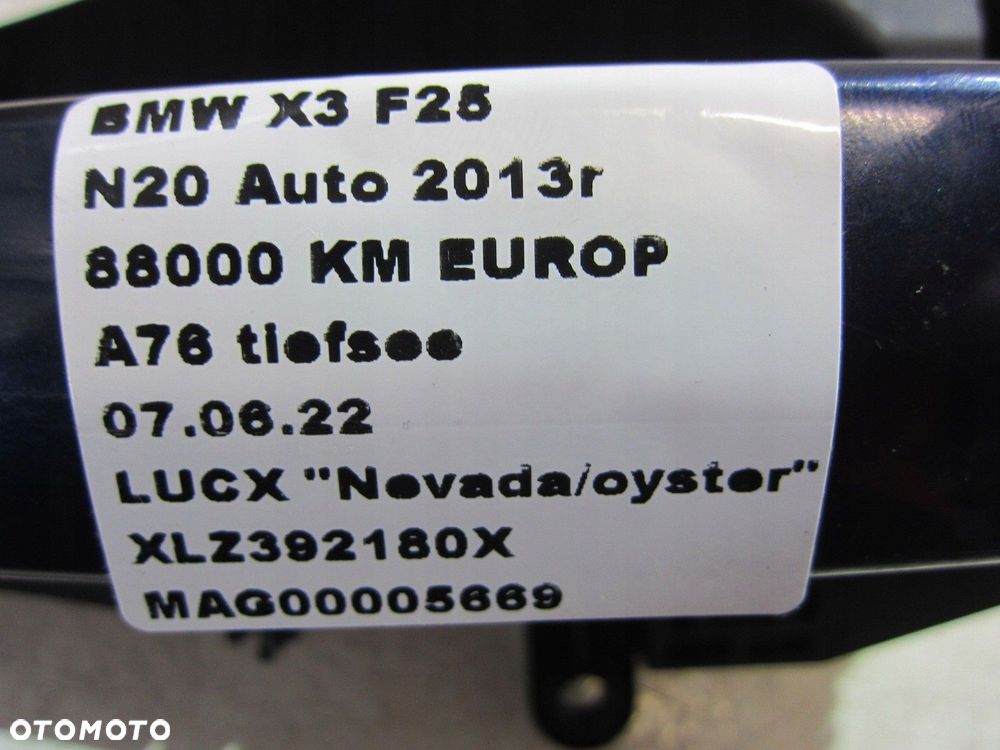 BMW F25 X3 KLAMKA LEWY PRZÓD WKŁADKA A76 7202143 - 3