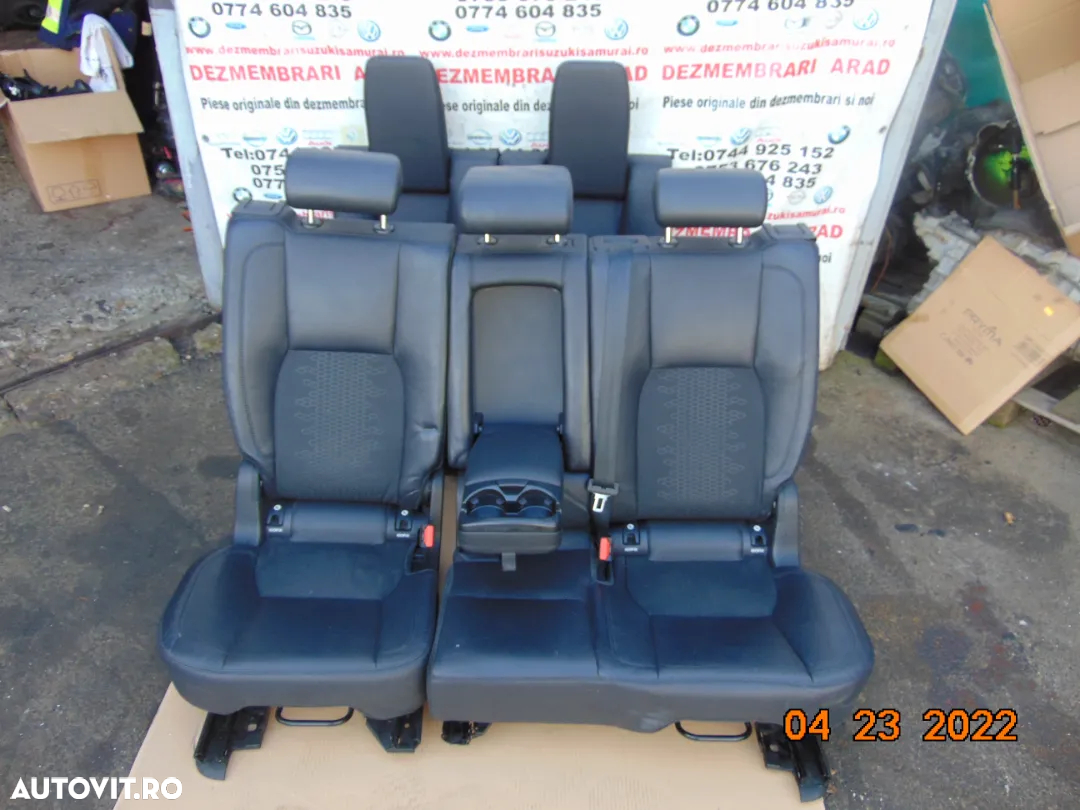 Banchete spate mijloc land rover discovery sport piele neagra locurile 3 4 si 5 - 2