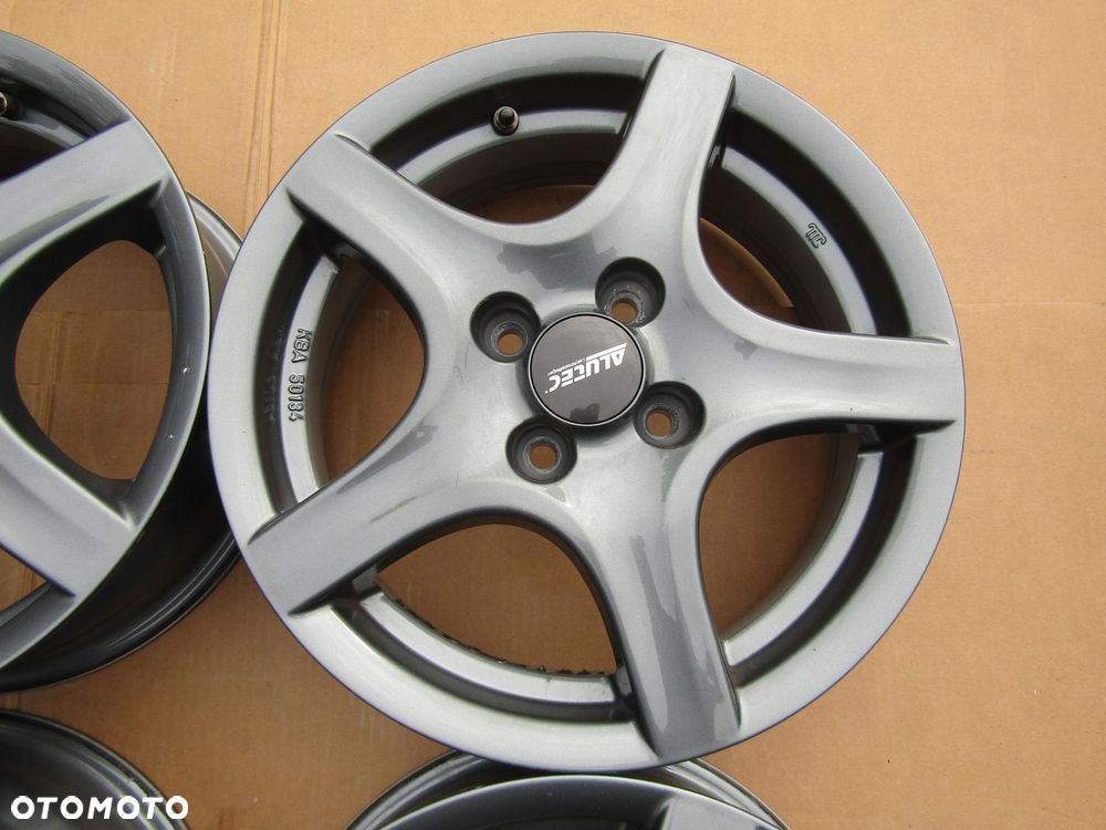 4x Felgi Aluminiowe 15 Opel Adam Vectra A Astra F Aveo Tigra Vectra Combo C Corsa B C D E Meriva Kadet Chevrolet Spark Lanos Nexia Nubira Aveo 5,5 j 4x100 ET40 piasta 56,6 mm + czujniki TPMS ALUTEC GERMANY - 7