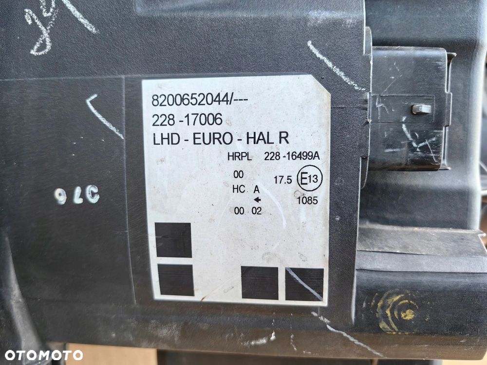 Lampa przednia PRAWY PRZÓD oryginalna RENAULT MODUS 8200652044 - 4