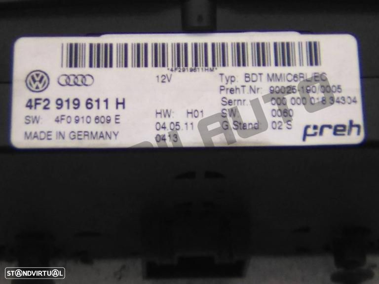 Rádio 4f291_9611h Audi A6 C6 Avant (4f) [2004_2011] 2.0 Tdi - 6
