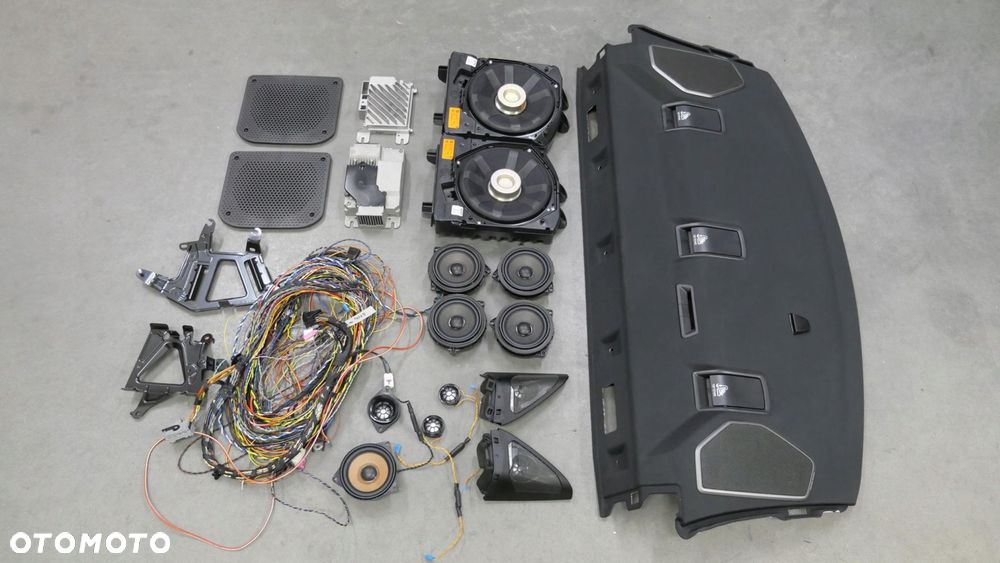 bmw f44 nagłośnienie harman kardon wzmacniacz głośniki wiązka półka komplet - 2