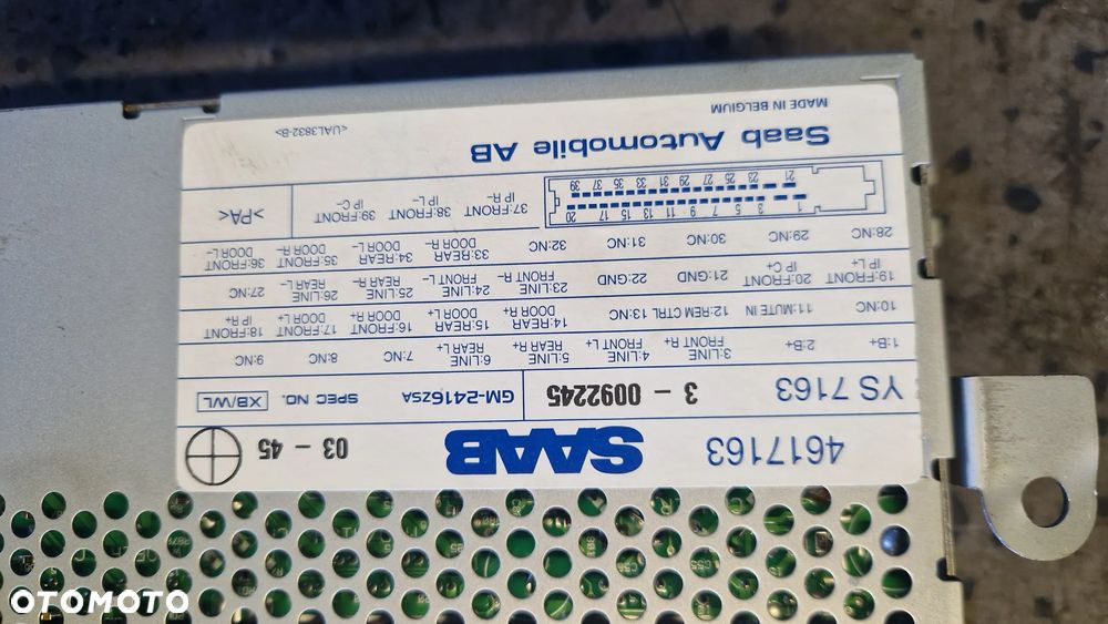 SAAB  95 WZMACNIACZ AUDIO 4617163 - 3