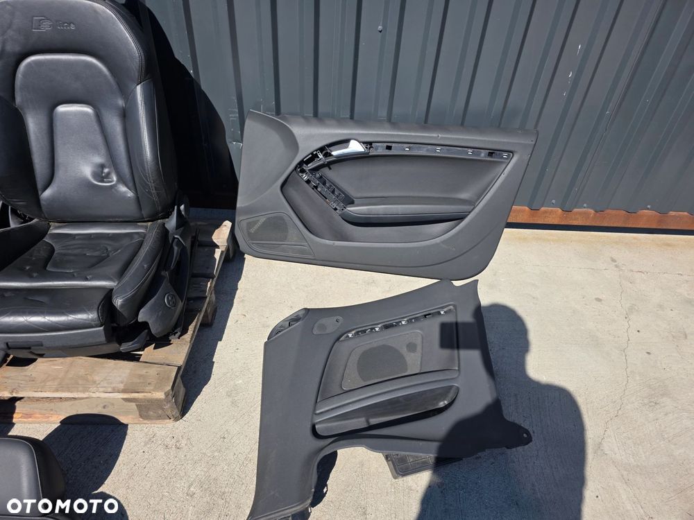 FOTEL FOTELE AUDI A5 8T COUPE CABRIO SKÓRA S LINE PODGRZEWANE KOMPLET *1*!! - 4