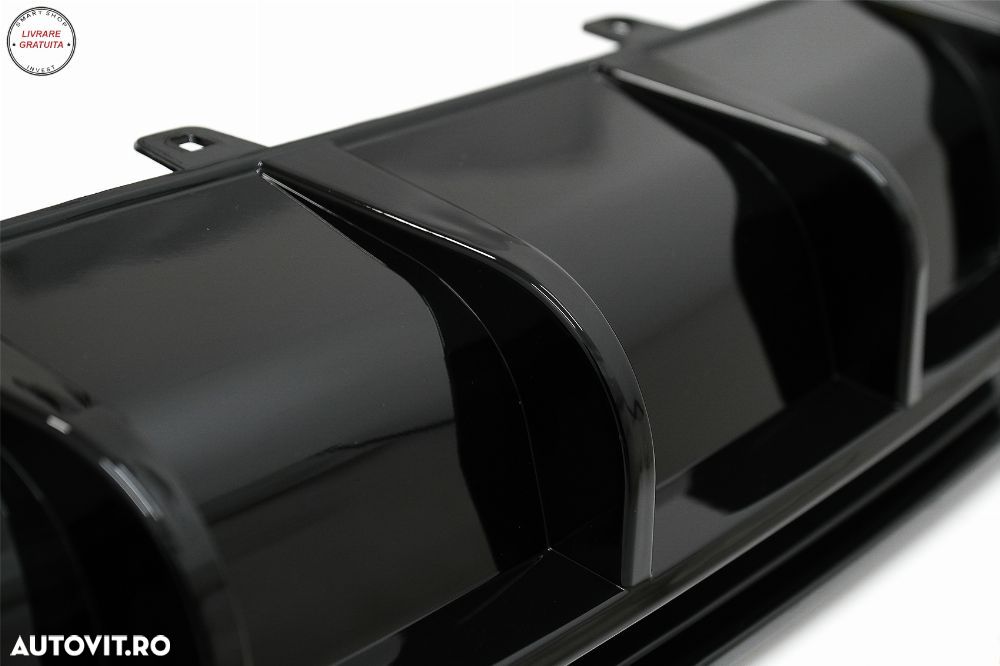 Difuzor Bara Spate si Ornamente Evacuare Audi A6 C8 4K Avant Sedan (2018-up) RS6 D- livrare gratuita - 12