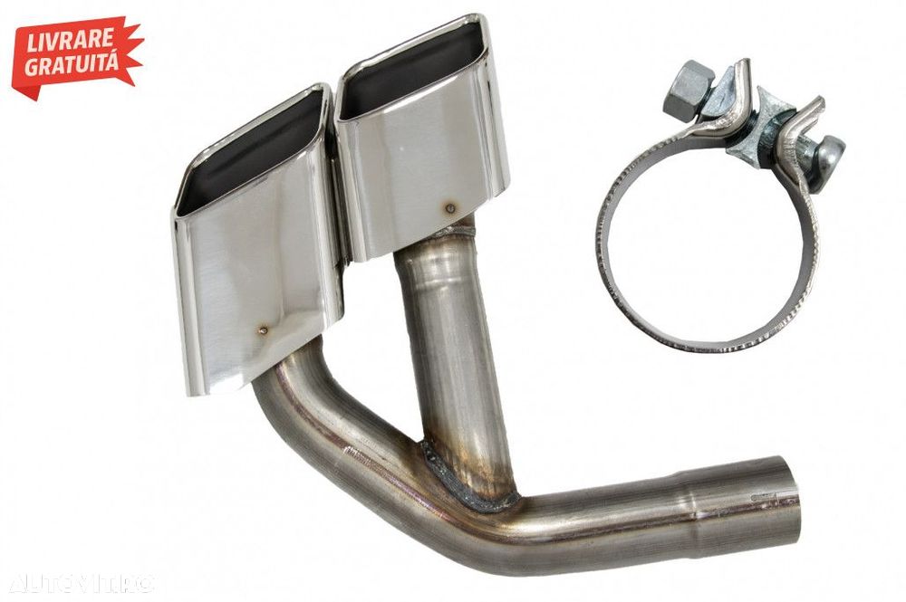 Ornamente toba Audi Q7 4M (2015-2019) SQ7 Design Chrome doar pentru Be - 7