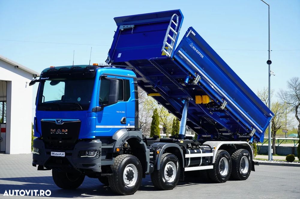MAN TGS 41.480 / 8x6 / BASCULANĂ SPATE / MANUAL / NOU NOU / KH-KIPPER / - 2