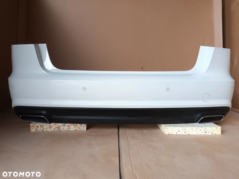 AUDI A6 C7 4G SEDAN LIFT Zderzak tył kompletny czujnik dyfuzor LS9R 30km - 2