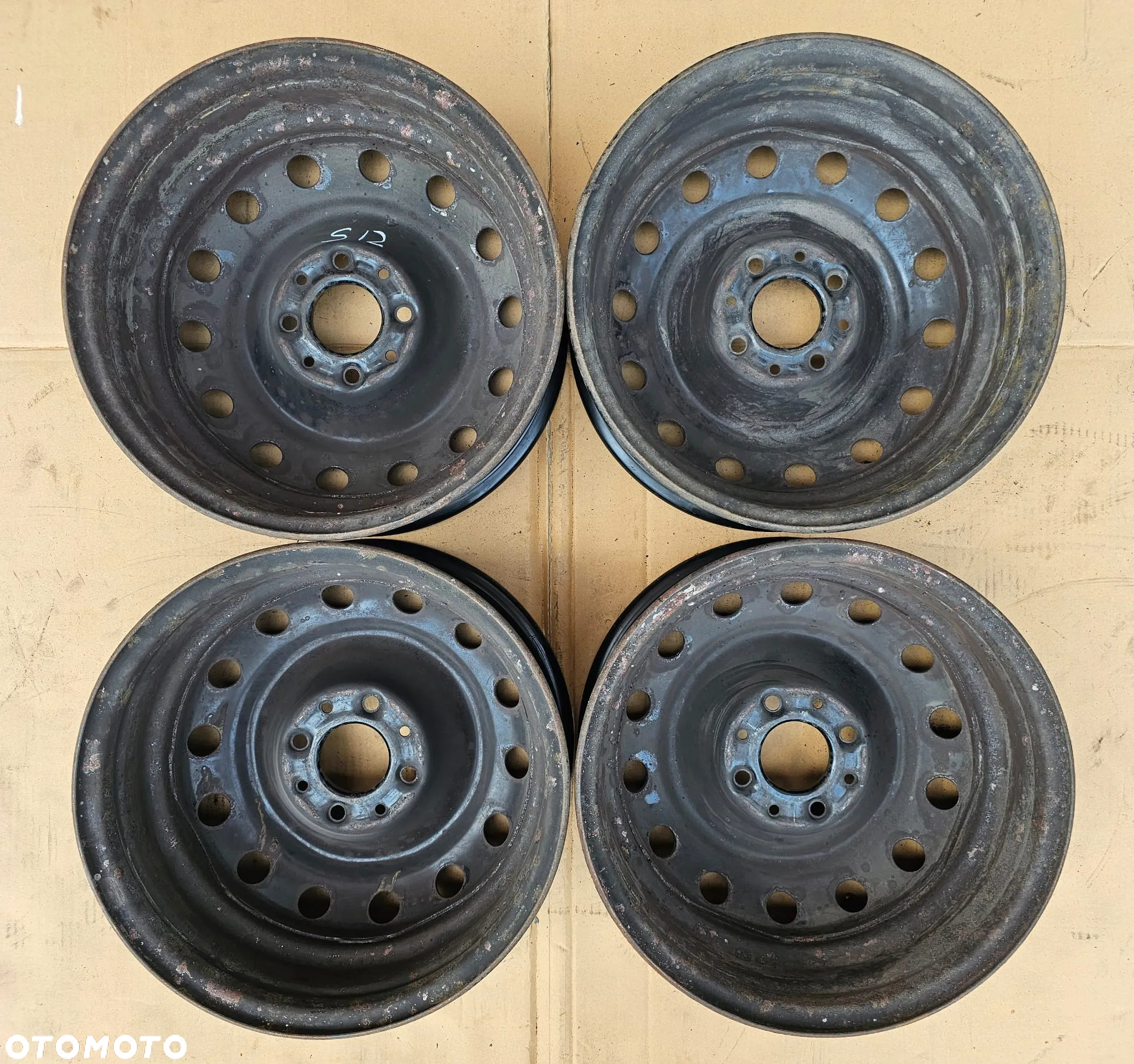 (S12) Felgi stalowe 15'' Peugeot 206 Citroen C3 Xsara / 6Jx15 ET18 4x108 - 7