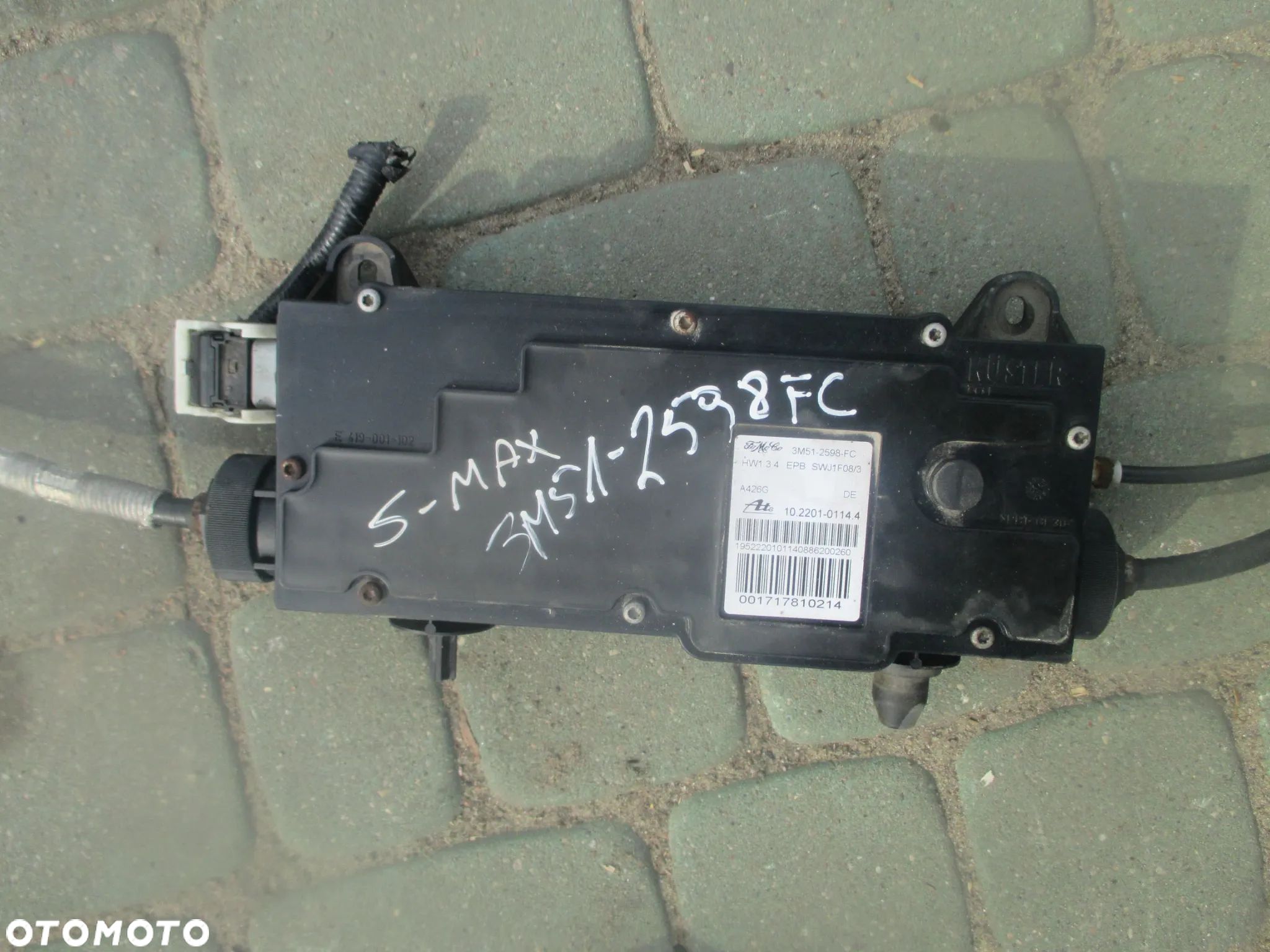 Hamulec ręczny elektryczny Ford C-Max S-Max 3M512598FC - 1