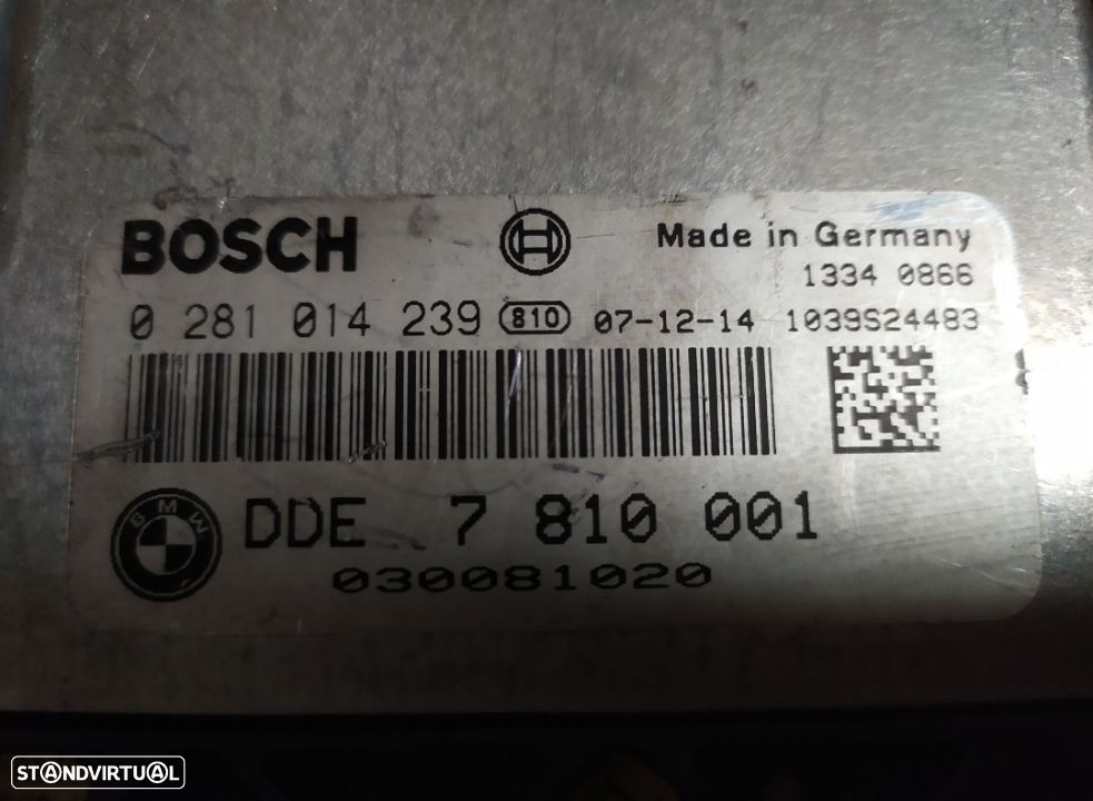 CENTRALINA DO MOTOR BMW 118D 318D 0281014239 7810001 - 2