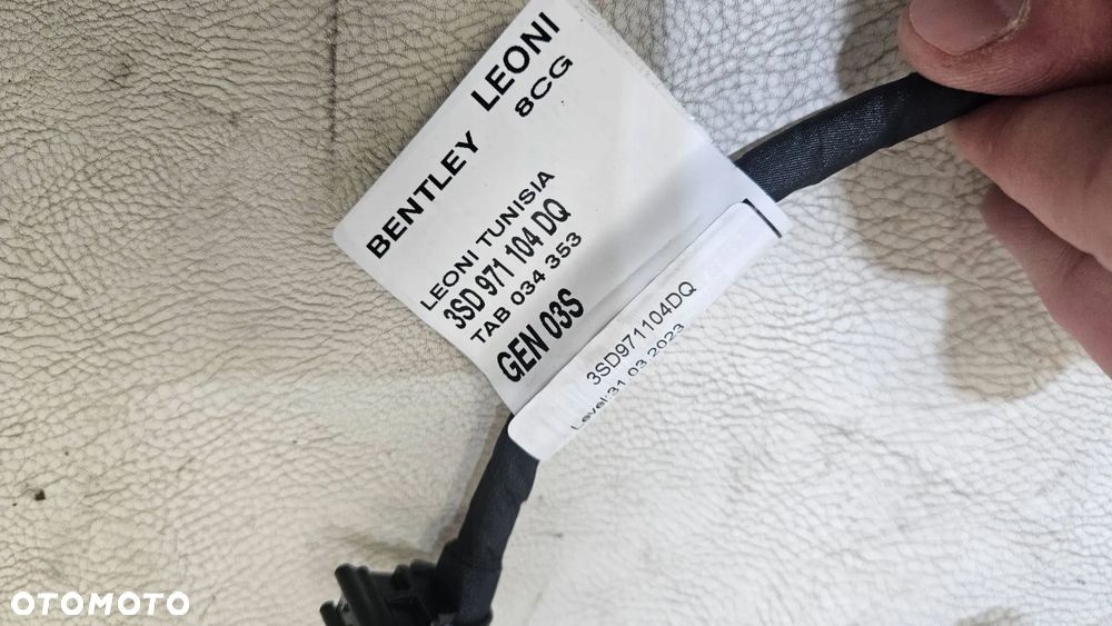 wiązka instalacja pdc czujnik bentley continental gt 3sd971104dq nowe - 9