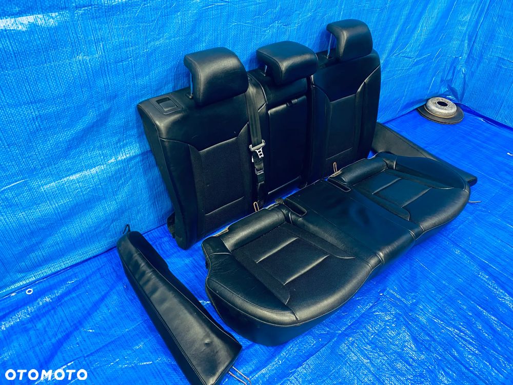 FOTEL FOTELE ŚRODEK KANAPA TYLNA TYŁ TYLNE HYUNDAI I40 KOMBI 13R SKÓRY CZARNE KOMPLET ORYGINAŁ - 4