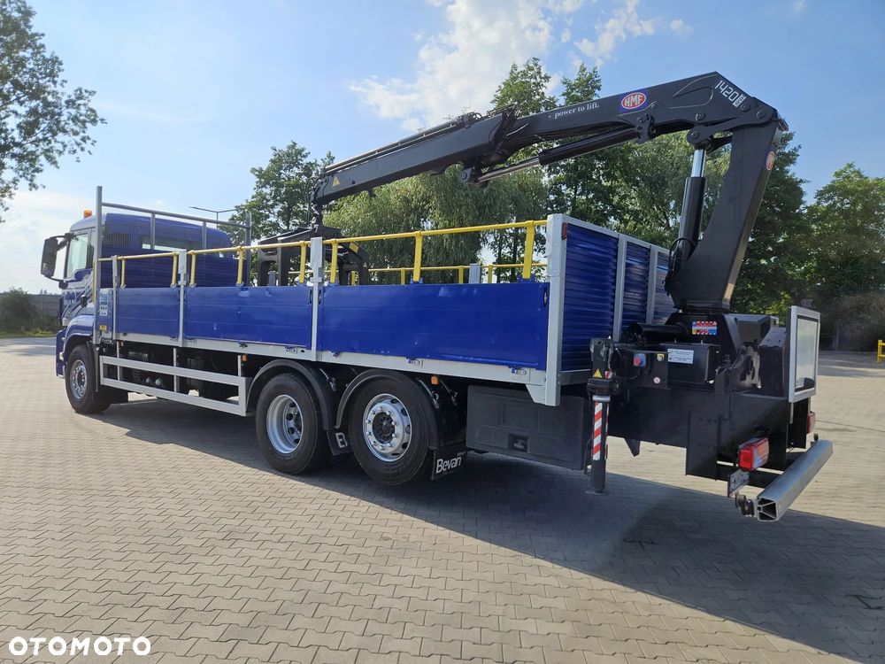 MAN TGS 26.360 6X2 E6 skrzynia + dźwig HMF1420 z pilotem - 8