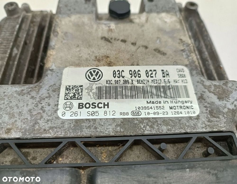 KOMPUTER SILNIKA STEROWNIK VW GOLF VI 1.4 TSI 03C906027BA 0261S05812 - 5