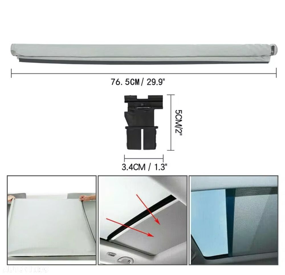 Perdea Plasa Jaluzea Rulou Perdeluta Trapa Panoramic Vw Skoda Audi - 3