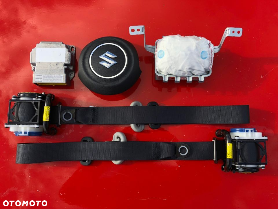 SUZUKI SWIFT MK8 JIMNY ACROSS BALENO IGNIS CELERIO SWACE AIRBAG PODUSZKA POWIETRZNA KIEROWCY PASAŻERA DESKA KONSOLA PAS PASY KURTYNA FOTELOWA FOTELA regeneracja naprawa Raz2 OKAZJA WARTO - 3